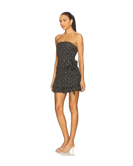 ZEMETA Black Midnight Polka Bloom Dress