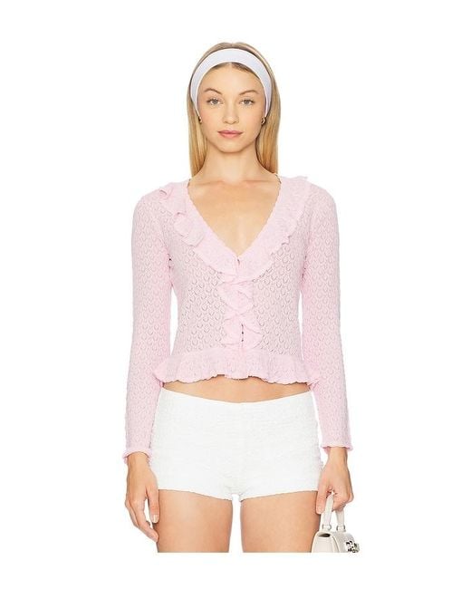 LoveShackFancy White Nilah Cardigan