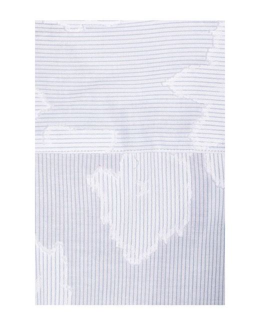 Vince White Fil Coupe French Placket Shirt for men