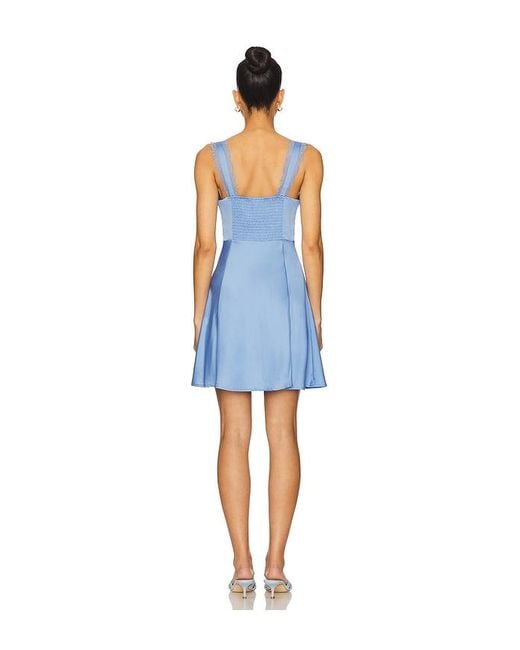 Astr Blue Alva Mini Dress