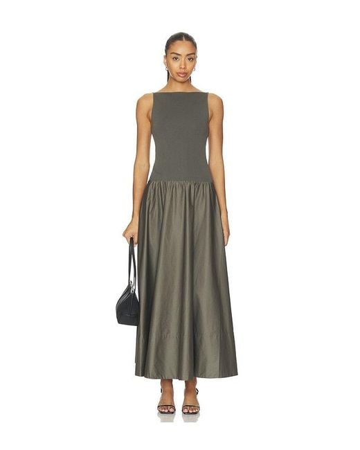 St. Agni White Backless Circle Hem Dress