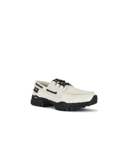 Sperry Top-Sider White X Pleasures 3-Eye Vibram Hiker Loafer for men