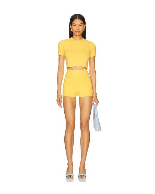 Joos Tricot Yellow Fancy Shorts
