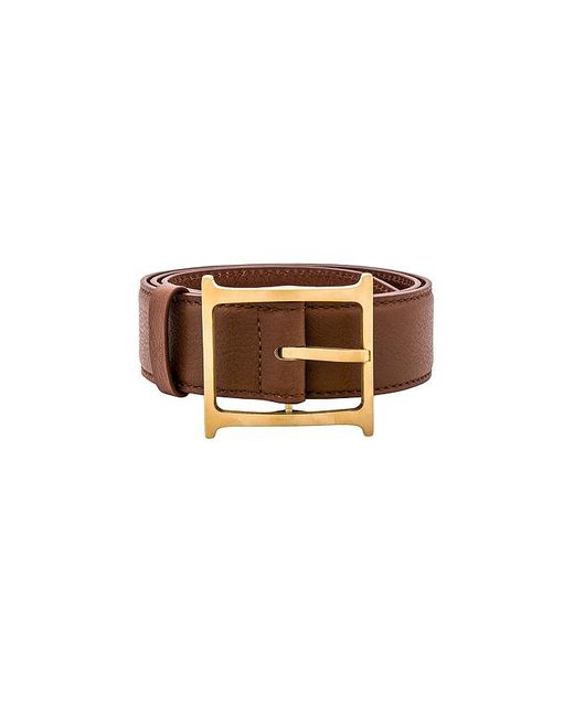 Helsa Brown Logo Contrast Belt