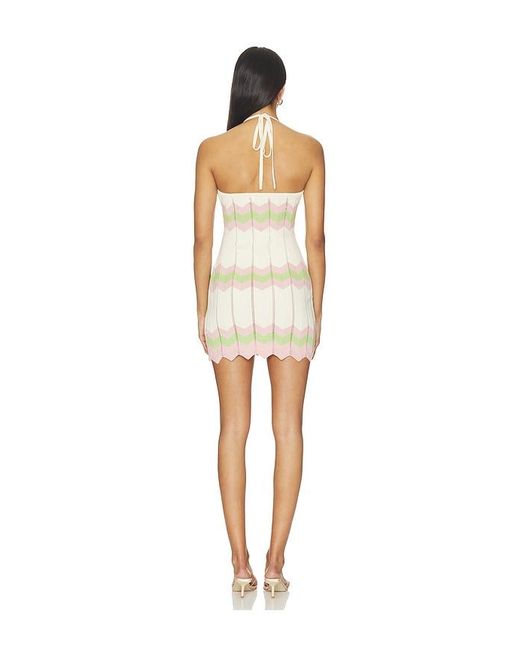 MINKPINK Multicolor Lumi Pointelle Knit Mini Dress