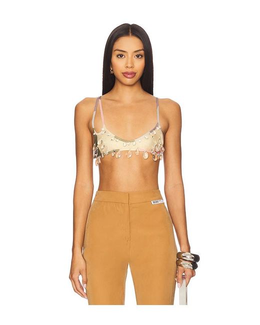Gcds Orange Lame' Sita Drops Bra