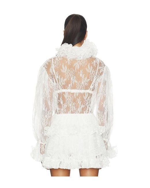 AKNVAS White Elisa Lace Jacket