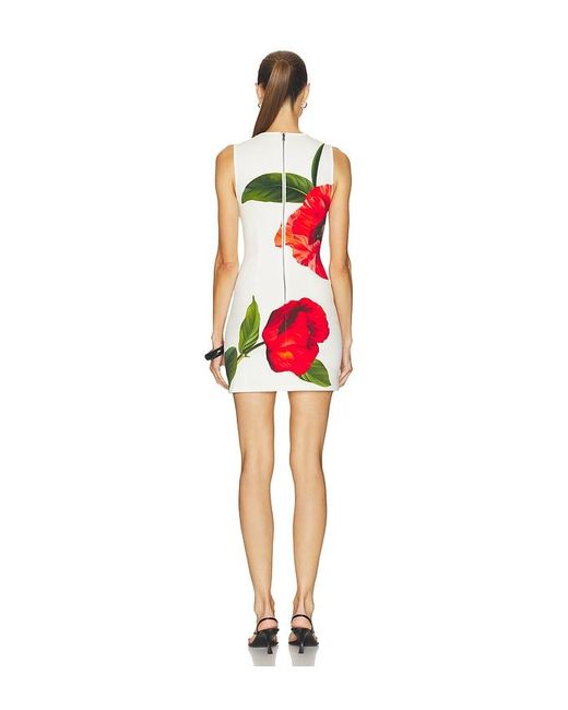 Alice + Olivia Red Wynell Fitted Mini Dress