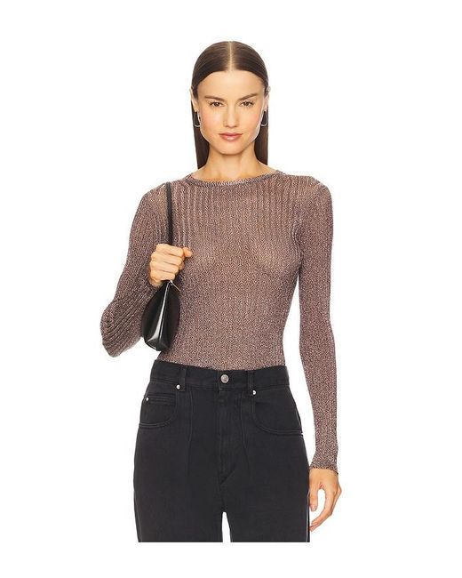 Jersey De Punto De Manga Larga Vianca En Color Gris Talla (También En M, S, Xl, Xs) Ulla Johnson de color Black