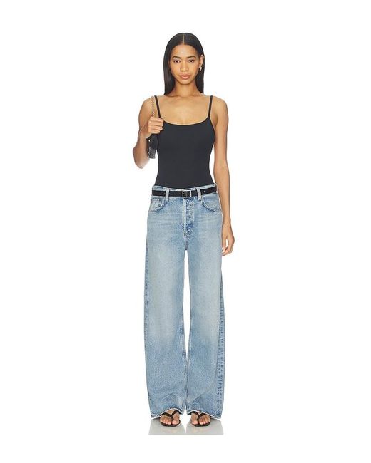 GRLFRND Blue Open-Back Bodysuit