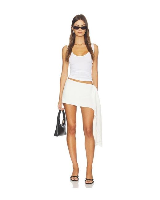 CULTNAKED White Towel Pareo Wrap Skirt