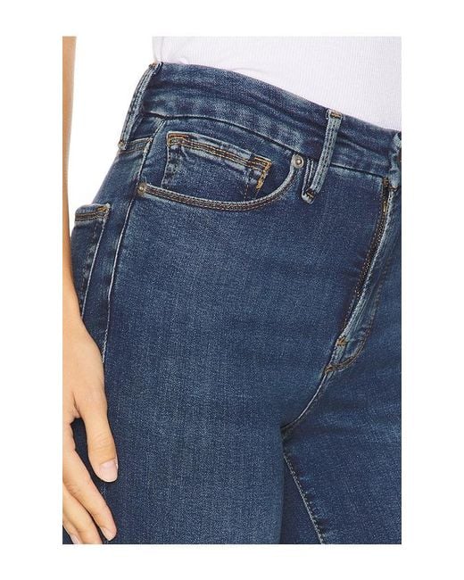 GOOD AMERICAN Blue Good Petite Straight Jeans