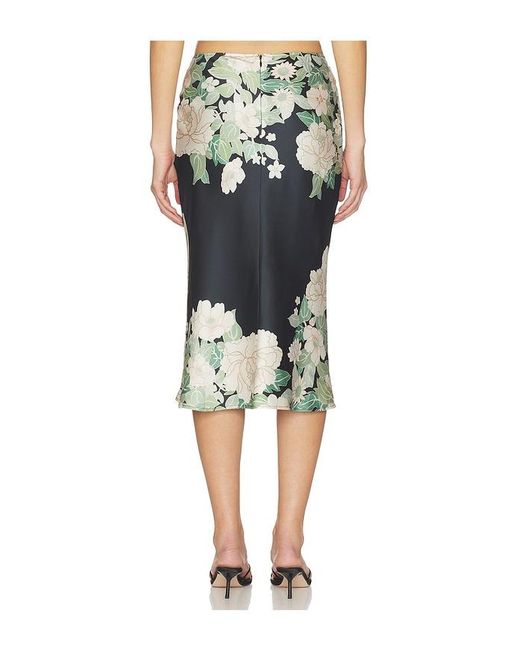 SAU LEE Multicolor Dara Midi Skirt
