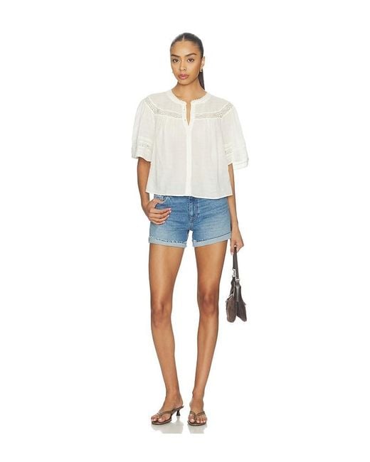 PAIGE White Pasadena Blouse