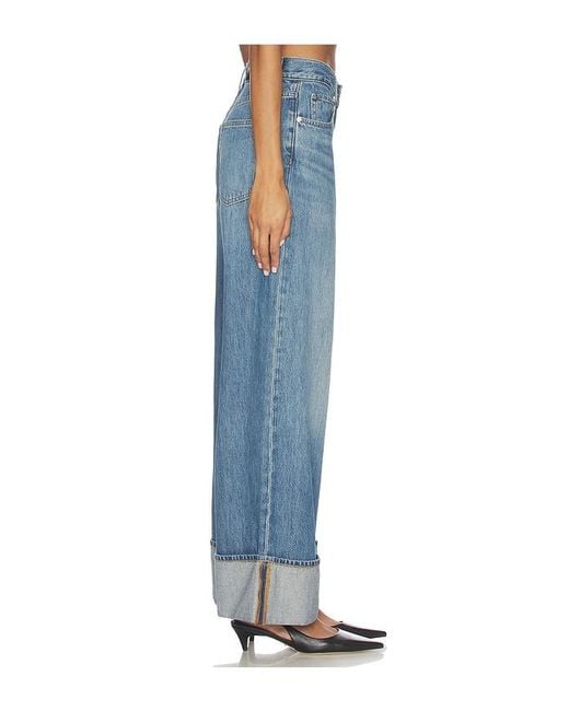 Helmut Lang Blue Drop Straight Brooklyn Pants