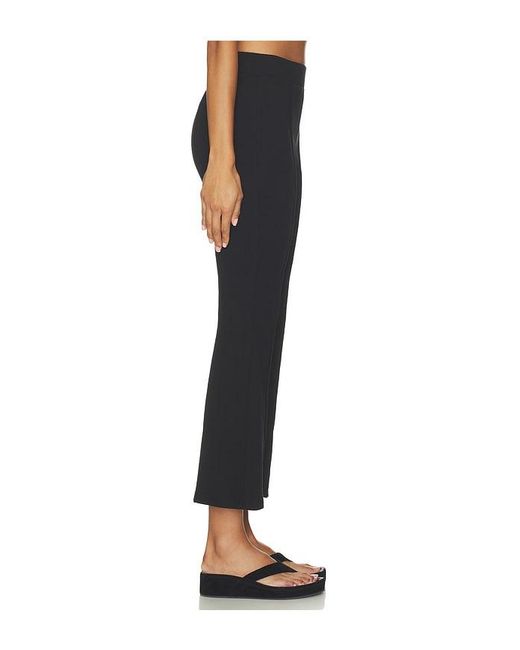 Bobi Black Seamed Cropped Flare