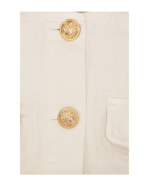 Blank NYC White Denim Top
