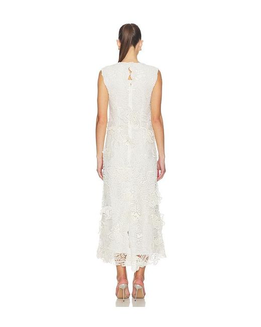 Jonathan Simkhai White Dahlia Lace Midi Dress