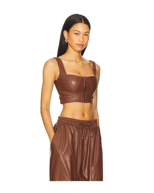 Heroine Sport Orange Leather Bustier