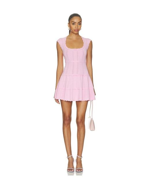 LoveShackFancy Pink Laighton Dress