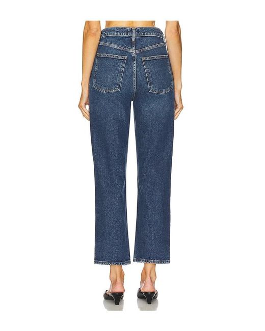Agolde Blue 90's Pinch Waist Crop Jeans