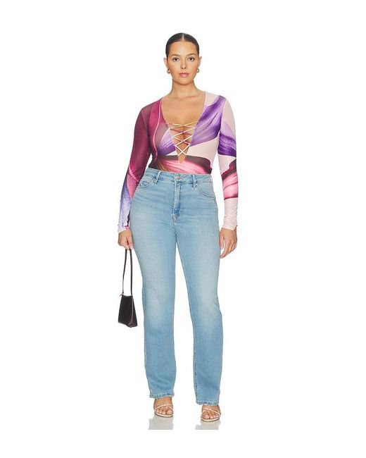 GOOD AMERICAN Blue Good True Straight Jeans