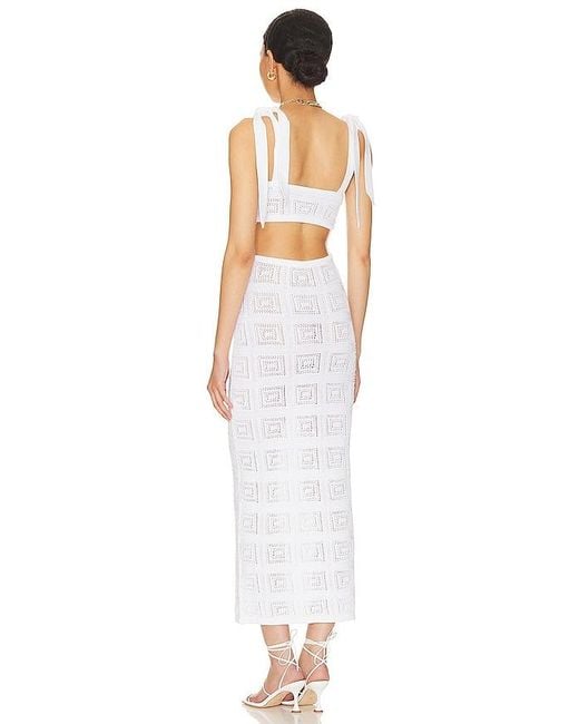 Tularosa White Keani Open Back Dress