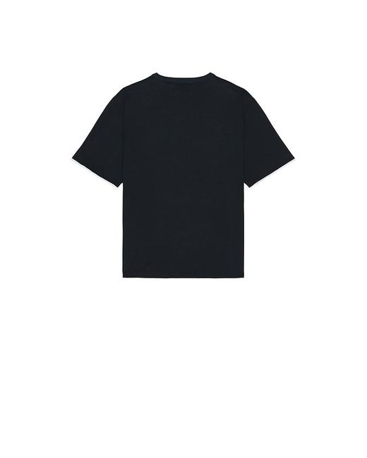 Camiseta Doubled Layered En Color Azul Talla (También En M, S, Xl/1X, Xxl/2X) Theory de hombre de color Black