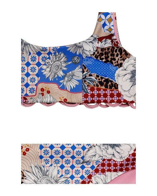 Agua Bendita Multicolor Dolce Quilt Bikini Set