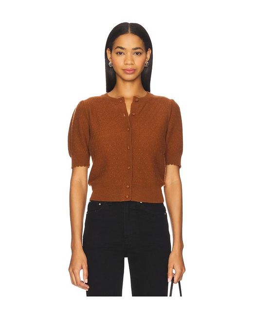 FRAME Black The Cashmere Pointelle Cardi