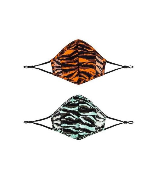 MASQUE VISAGE PRINTED en Blue,Orange. Jonathan Simkhai en coloris Brown
