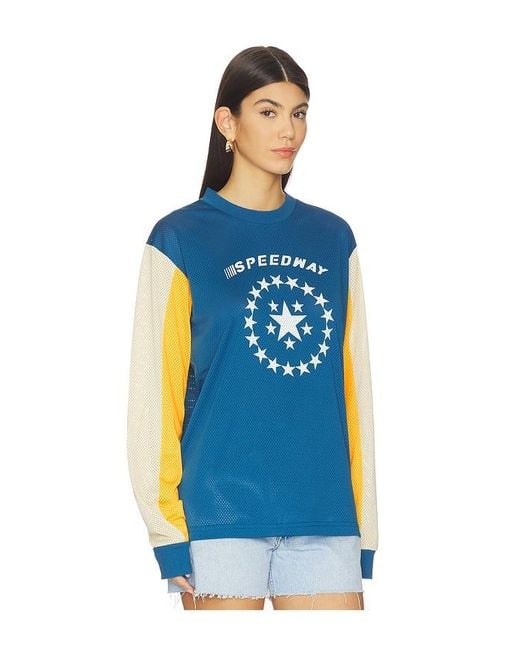 Araminta James Blue Speedway Long Sleeve Tee