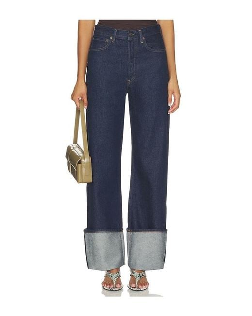 Agolde Blue Big Cuff Jean