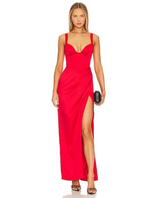 Nbd Red Elodie Maxi Dress
