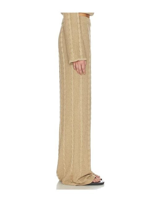 SNDY'S Natural Cici Cable Knit Pant
