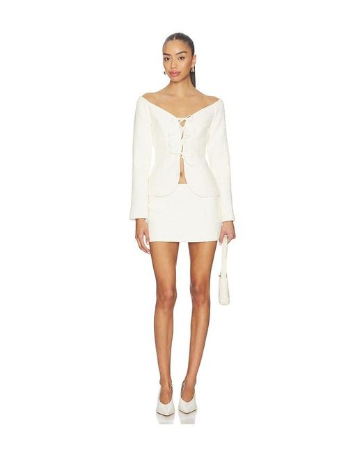 MAJORELLE White Annie Mini Skirt