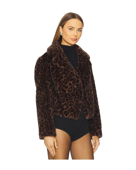 MILLY Black Arya Faux Fur Jacket