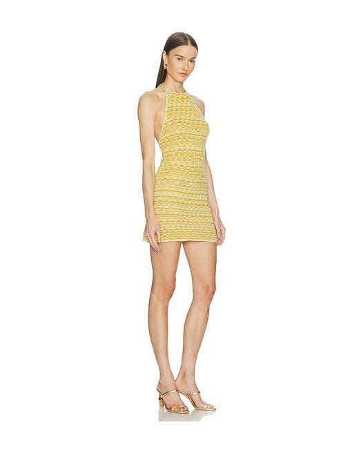 Cult Gaia Yellow Erina Knit Dress