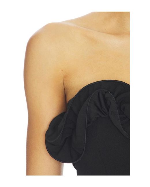 MORE TO COME Black Cristina Mini Dress