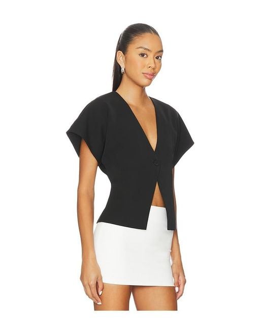 ALL THE WAYS Black Wanda Top