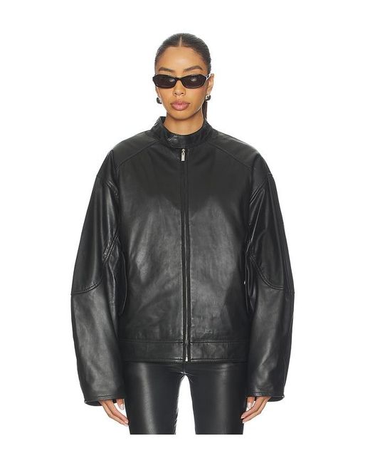 EB DENIM Black Domenico Bomber Jacket