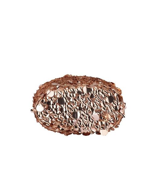 Olga Berg Pink Vera Sequin Top Handle Bag