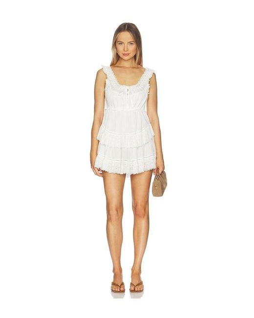 LoveShackFancy White Zayan Dress