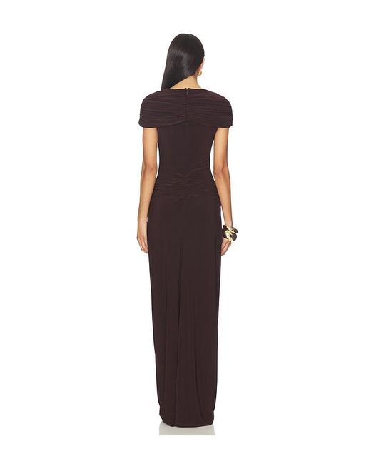 Lovers + Friends Brown Selene Gown