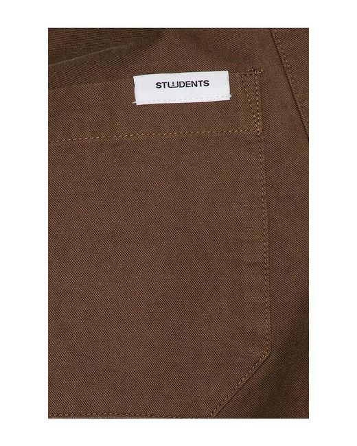 Students Golf Brown Studio Work Pants for men