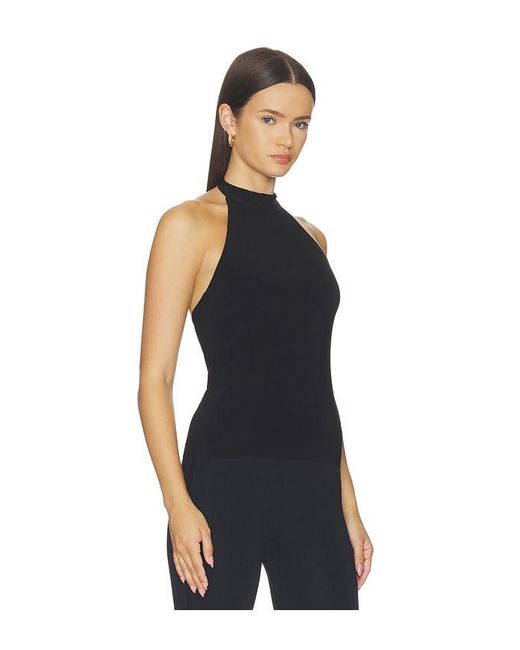 Norma Kamali Black X Lifestyle Halter Top