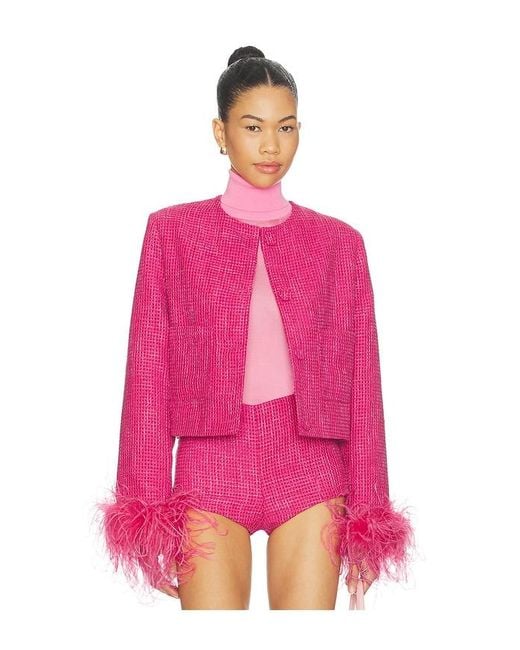 Milkwhite Pink Tweed Jacket