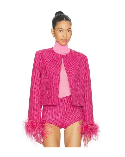 Milkwhite Pink Tweed Jacket