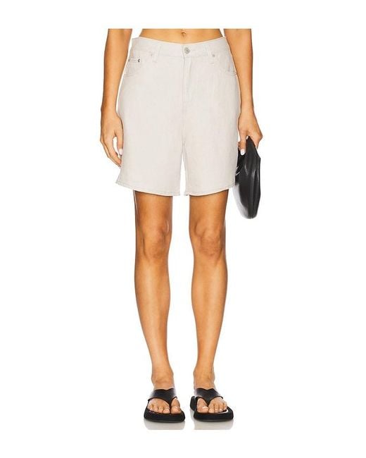 Levi's White High Baggy Short