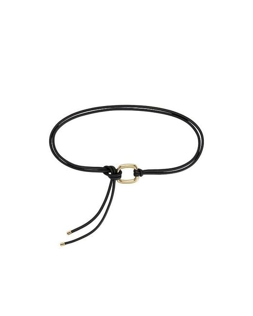 Madewell Black Organic Tie Ring Belt